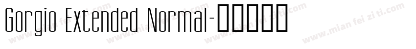Gorgio Extended Normal字体转换